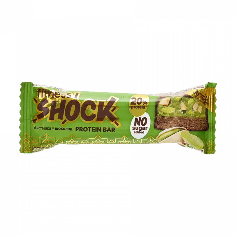 Батончик глазированный "Фисташка-Шоколад" Arabic Collection FitnesShock